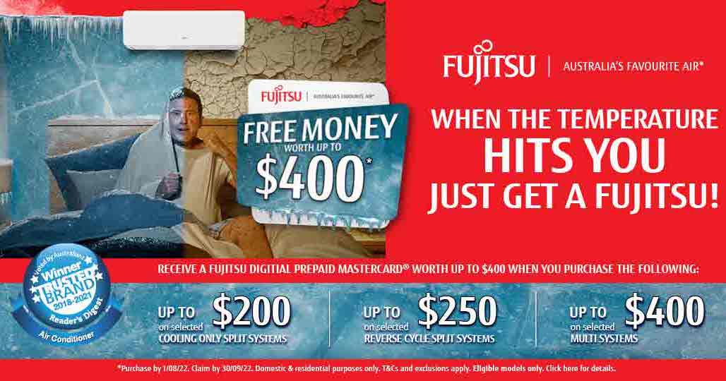 Fujitsu Free Money Cash Back 2022