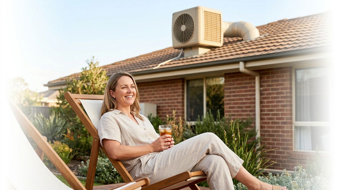 how does an evaporative air conditioner work