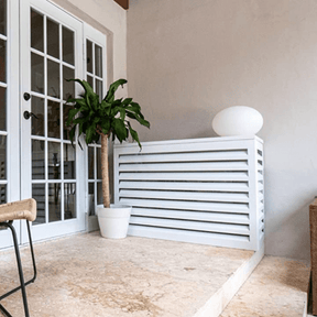 Air Conditioning Cover - AC Aluminium Louvred Screen